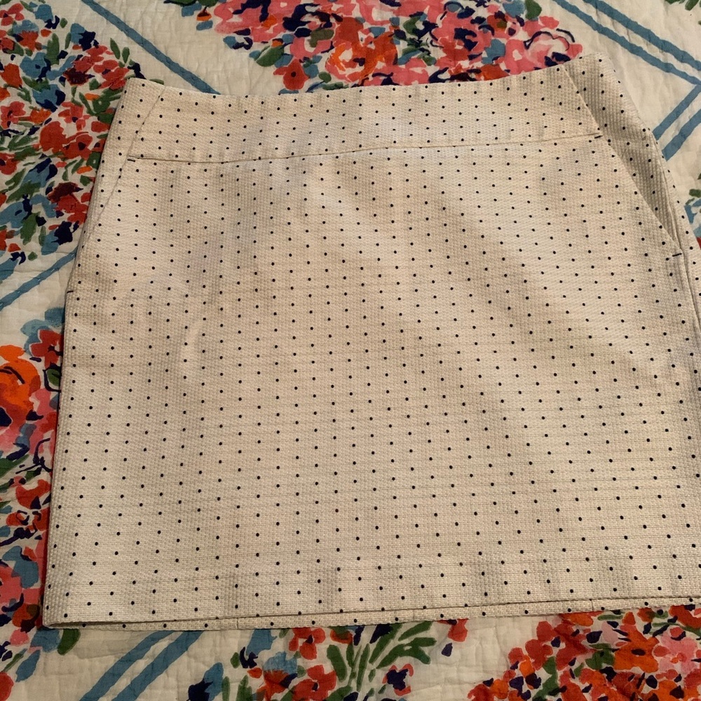 Textured blue and white Ann Taylor skirt size 14